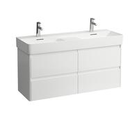 LAUFEN BASE 2.0 pour meuble sous-lavabo VAL, 4 tiroirs, système de rangement inclus, pour H814282, 1168x400x515mm, H4114241082611, Couleur: Blanc brillant