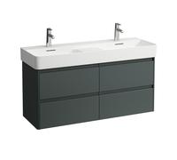LAUFEN BASE 2.0 pour meuble sous-lavabo VAL, 4 tiroirs, système de rangement inclus, pour H814282, 1168x400x515mm, H4114241082661, Couleur: Trafic gris