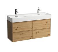 LAUFEN BASE 2.0 pour meuble sous-lavabo VAL, 4 tiroirs, système de rangement inclus, pour H814282, 1168x400x515mm, H4114241082671, Couleur: ChÃªne sauvage
