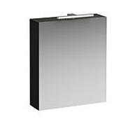 LAUFEN Base H4027511102631 miroir LED H4027511102631 60x70x18,5cm, orme foncé, charnières à gauche