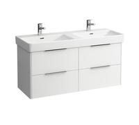 LAUFEN Base Meuble sous-lavabo, 4 tiroirs, 1160x440x530mm, pour vasque H814966, H4024941102611, Couleur: Blanc brillant