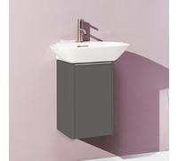 Laufen Base pour Ino armoire sous lavabo, 1 porte, charniÃšres Ã gauche, poignÃ©e en aluminium anodisÃ©, pour WT H810302, H403021110, Coloris: Trafic gris - H4030211102661