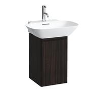 LAUFEN BASE pour H4030231102631 INO H4030231102631 31,5x51,5cm, porte, charnière gauche, poignée en aluminium noir, Ulme dunkel