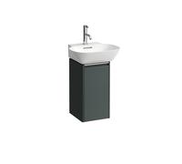 Laufen Base pour armoire sous lavabo Ino, 1 porte, charniÃšres Ã droite, poignÃ©e en aluminium anodisÃ©, pour WT H815301, H403012110, Coloris: Trafic gris - H4030121102661