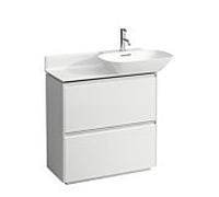 Laufen Base pour meuble sous-lavabo Ino, 2 tiroirs, poignée en aluminium anodisé, pour WT 81330 1/2, H403002110, Coloris: multicolore - H4030021109991
