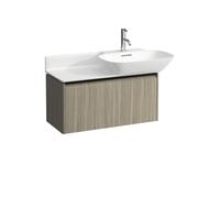 LAUFEN Base pour meuble sous-lavabo Ino, 1 tiroir, poignée en aluminium noir, pour WT 81330 1/2, H4030031102621, Couleur: Lumière d'orme