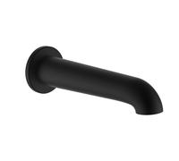 LAUFEN Bec de baignoire PURE, bec fixe, saillie 175 mm, chromé, HF901771428000, Couleur: PVD noir titane mat