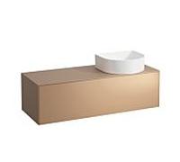 LAUFEN Caisson à tiroirs / buffet H4054230340411 117,5x34x45,5cm, découpe à droite, cuivre