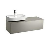 LAUFEN Caisson à tiroirs / buffet H4054520340421 117,5x34x45,5cm, découpe à gauche, titane