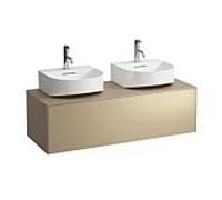 LAUFEN Caisson à tiroirs / buffet H4054540340401 117,5x34x45,5cm, découpe gauche / droite, or