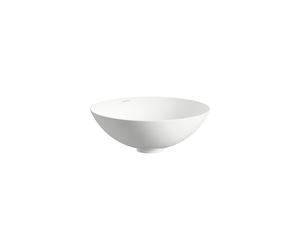 LAUFEN CLASSICS Cuvette de lavabo, ronde, sans trou pour robinet, sans trop-plein, 360x360x130mm, blanc brillant, H512CL20001121
