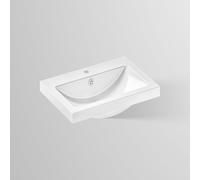 Vasque Laufen CLASSICS H512CL30001041 585 x 405 x 135 mm, avec plage de robinetterie, un trou de robinetterie, avec trop-plein, blanche
