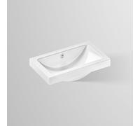 Vasque Laufen CLASSICS H512CL30001091 585 x 347 x 135 mm, sans plage de robinetterie, sans perçage pour robinetterie, avec trop-plein, blanche
