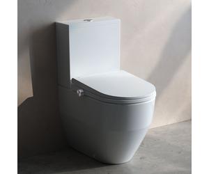 LAUFEN Cleanet Meda WC japonais au sol avec Silent Flush et abattant, H606110000S002,