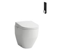LAUFEN Cleanet Pro Lite WC au sol, WC douche sur pied Lite sans télécommande, sans rebord, à fond creux, 370x530mm, H617890000S002