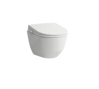 LAUFEN Cleanet Pro Lite WC suspendu, WC douche adaptable Lite sans télécommande, sans bord de chasse, à fond creux 4/2 l., 370x530mm, H613890000S002