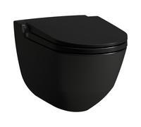 Laufen Cleanet Riva toilette lavante suspendue sans collerette noir H8206917230001
