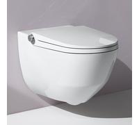 Laufen Cabine de douche Cleanet Riva, encastrée, murale, commande à distance, siÚge WC avec couvercle, Coloris: Blanc avec LCC - H8206914000001