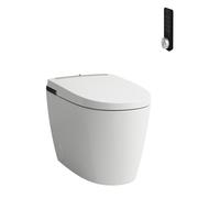 LAUFEN Cleanet WC douche sur pied, sans rebord, chasse d'eau à déversement profond, réservoir intégré, 410 x 600 x 485 mm, H8231604000001