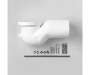 LAUFEN Coude d'évacuation spécial pour écart de 105 mm avec le mur, H8990270000001,