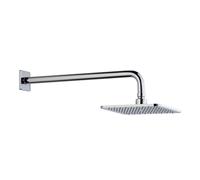 LAUFEN Ensemble de douche de pluie, 202x202mm, avec bras mural, montage mural, chromé, HF960102100001