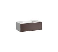 LAUFEN FOLIO Plan de toilette, mural, rectangulaire, 1 tiroir, 1 trou pour robinetterie, sans trop-plein, 1004x500x350mm, H580FO45231111, Couleur: Terre d'ombre, vernis satiné