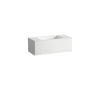 LAUFEN FOLIO Plan de toilette, mural, rectangulaire, 1 tiroir, sans trou pour robinetterie, sans trop-plein, 1004x450x350mm, H580FO45251121, Couleur: Blanc, laque satinée