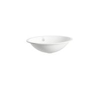 Lavabo encastré Laufen FORM H517FM60001091 525 x 425 x 150 mm, ovale, sans plage de robinetterie, sans perçage pour robinetterie, avec trop-plein, blanc