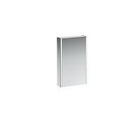 Châssis 25 armoire de toilette, éclairage vertical, éclairage d'ambiance, 750x450, charnière à droite, H4083529001451, Exécution: verre blanc / arrière laqué