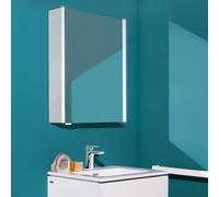 Laufen Armoire-miroir Frame 25 60 cm LED éclairage vertical et ambiant verre blanc porte à droite