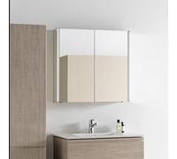 ChÃ¢ssis 25 armoire de toilette, Ã©clairage vertical, arrÃªt extÃ©rieur, 750x800, Ã©clairage d'ambiance, ExÃ©cution: PiÃšces latÃ©rales en miroir - H4085539001441