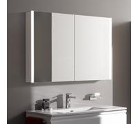 Laufen Armoire de toilette Frame 25 H4086039001451 - éclairage vertical, arrêt extérieur, verre blanc