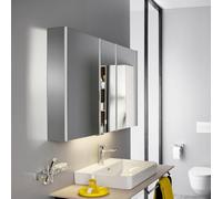 Laufen Armoire de toilette Running Frame 25, Ã©clairage vertical, arrÃªt extÃ©rieur/droit, 750x1300, ExÃ©cution: PiÃšces latÃ©rales en miroir - H4087549001441