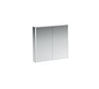 Laufen ChÃ¢ssis 25 armoire de toilette, Ã©clairage vertical, arrÃªt extÃ©rieur, 750x150x800, ExÃ©cution: verre blanc / arriÃšre laquÃ© - H4085039001451
