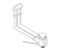 LAUFEN garniture de vidange H8919440000001 pour lavabo, avec trop-plein à encastrer, plastique