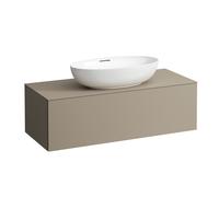 LAUFEN Il Bagno Alessi Élément à tiroirs, découpe au centre, 120x50x37cm, 1 tiroir, H4303110972701, Couleur: Beige perle