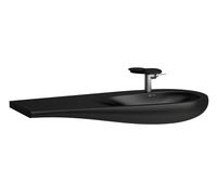 Laufen Il Bagno Alessi lavabo 120x50 cm classique noir mat H8149747161041