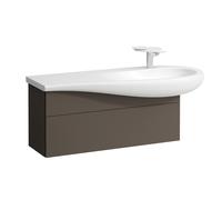 LAUFEN Il Bagno Alessi Meuble sous-lavabo, découpe du siphon à droite, 995x320x440mm, 1 tiroir, H4304310974291, Couleur: brun foncé