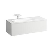 LAUFEN Il Bagno Alessi Meuble sous-lavabo, découpe du siphon à gauche, 1195x490x365mm, 1 tiroir, H4304410979991, Couleur: multicolore