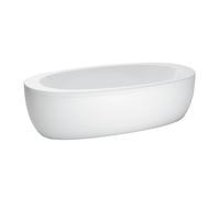 LAUFEN ILBAGNOALESSI Baignoire 2030x1020x460mm, incl. tablier, incl. cadre de pied, blanc, H2419700000001