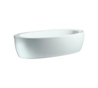 LAUFEN ILBAGNOALESSI Baignoire courante acrylique semi-encastrée 2030x1020x460mm, avec tablier avant, avec cadre pour pieds, blanc, H2449700000001