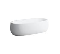 Laufen Baignoire en fonte minérale Il Bagno Alessi 1 1830x870x460mm, incl. tablier, incl. cadre de pied, avec éclairage sous-marin - H2459720006151