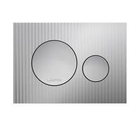 LAUFEN INEO Plaque de déclenchement Moondance, pour élément de WC, commande à deux quantités, H9001160070001, Couleur: Chrome Mat
