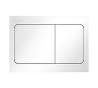 LAUFEN INEO Plaque de déclenchement Air, pour élément de WC, commande à deux quantités, H9001130000001, Couleur: Blanc brillant