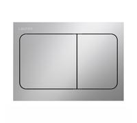 LAUFEN INEO Plaque de déclenchement Air, pour élément de WC, commande à deux quantités, H9001130070001, Couleur: Chrome Mat
