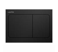 LAUFEN INEO Plaque de déclenchement Air, pour élément de WC, commande à deux quantités, H9001137160001, Couleur: Noir Mat