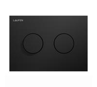 LAUFEN INEO Plaque de déclenchement Groove, pour élément de WC, commande à deux quantités, H9001177160001, Couleur: Noir Mat