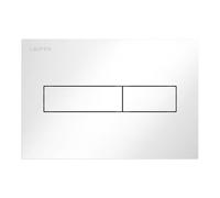LAUFEN INEO Plaque de déclenchement Horizon, pour élément de WC, commande à deux quantités, H9001110000001, Couleur: Blanc brillant