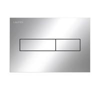 LAUFEN INEO Plaque de déclenchement Horizon, pour élément de WC, commande à deux quantités, H9001110040001, Couleur: chrome