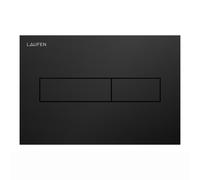 LAUFEN INEO Plaque de déclenchement Horizon, pour élément de WC, commande à deux quantités, H9001117160001, Couleur: Noir Mat